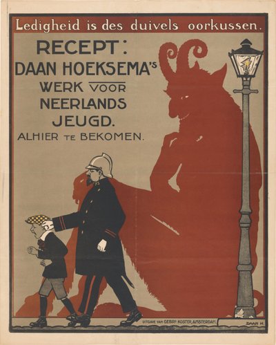 Affiche voor kinderboeken van Daan Hoeksema door Anonymous