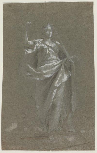 Allegorisch figuur (recto) door Anonymous