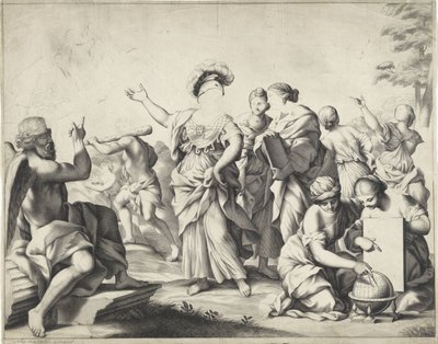 Allegorie met Minerva door Anonymous