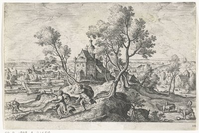 Apollo vervolgt Daphne door Anonymous
