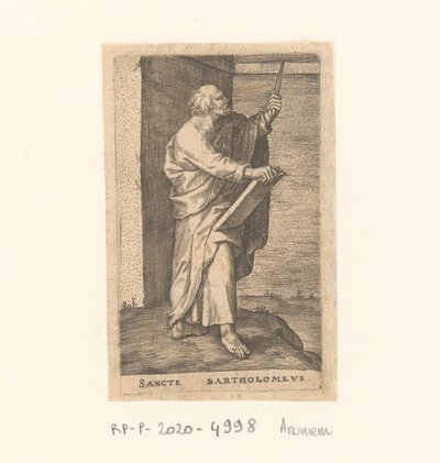 Apostel Bartholomeus door Anonymous