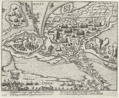 Beleg van Hulst door aartshertog Albrecht, 1596 door Anonymous