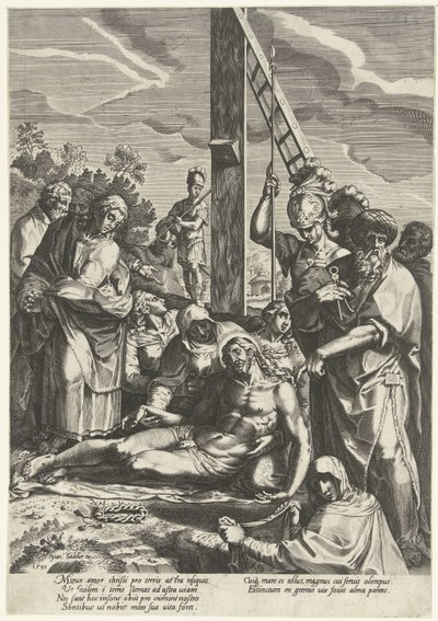Bewening van Christus onder het kruis door Anonymous