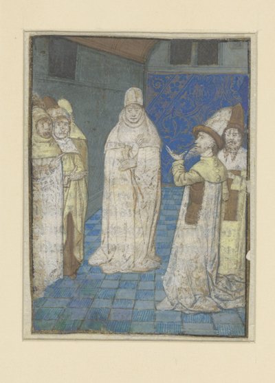 Boccacio bemiddelt in een discussie (De lotgevallen van edele mannen en vrouwen) door Anonymous