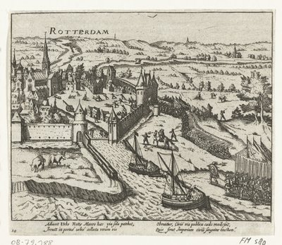 Bossu valt Rotterdam binnen, 1572 door Anonymous