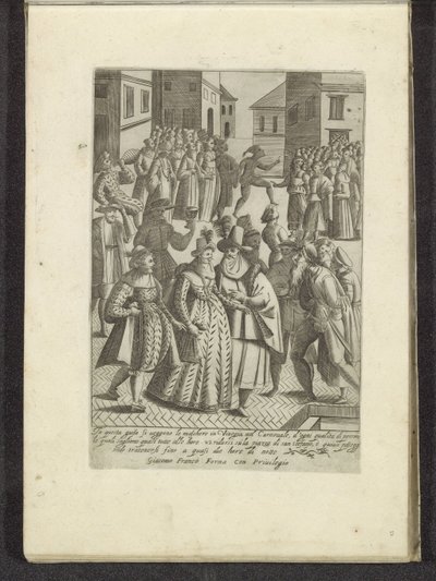 Carnaval in Venetië door Anonymous