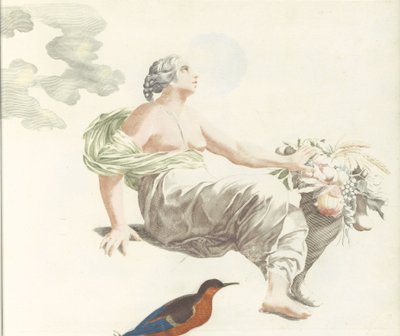 Ceres met een hoorn des overvloeds door Anonymous