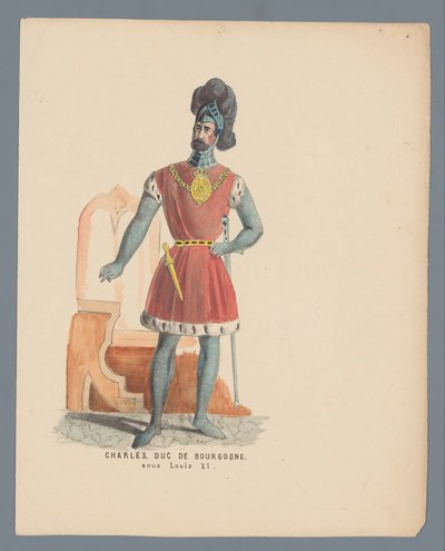 Charles. Duc De Bourgogne. sous Louis XI door Anonymous