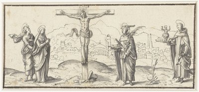 Christus aan het kruis door Anonymous