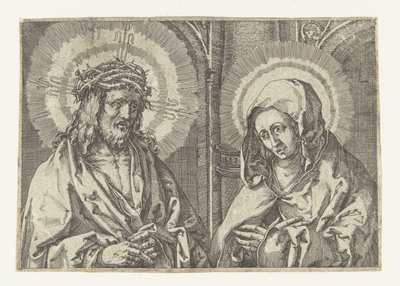 Christus en Maria door Anonymous