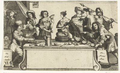 De Fransman en de Hollander, 1673 door Anonymous