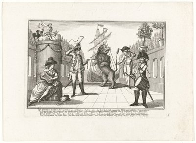 De Hollandse Leeuw door Pruisen getemd, 1787 door Anonymous