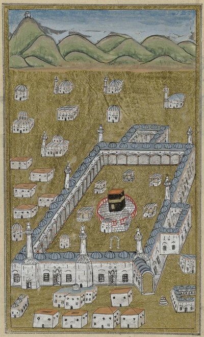 De Kaaba, in vogelvlucht gezien door Anonymous
