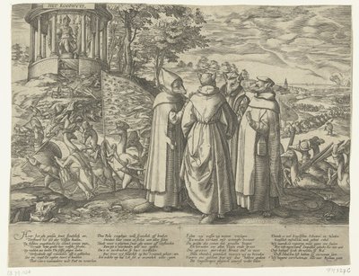 De ganzen verjagen de vossen, ca. 1572 door Anonymous