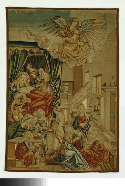De geboorte van de maagd Maria door Anonymous