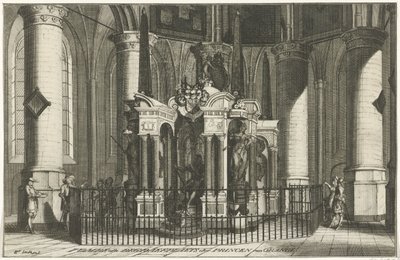 De graftombe van Willem van Oranje, 1623 Tombe ofte Begraefplaets der Princen van Orange door Anonymous