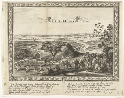 De nieuwe vesting van Charleroi, 1666 door Anonymous