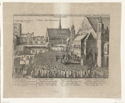De onthoofding van Johan van Oldenbarnevelt, 1619 door Anonymous