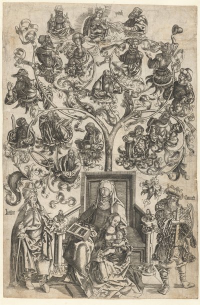 De stamboom van Maria door Anonymous