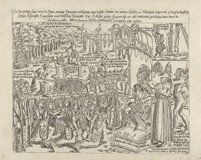 De troon van de hertog van Alva, 1569 door Anonymous
