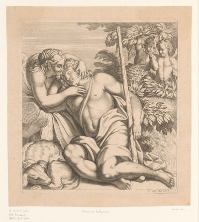 Diana en Endymion door Anonymous
