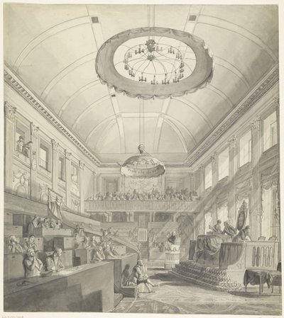 Eerste Nationale Vergadering in Den Haag, 1796 door Anonymous