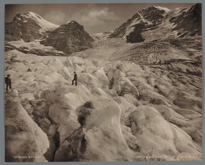 Eigergletsjer ten noordwesten van de Eiger in Zwitserland door Anonymous