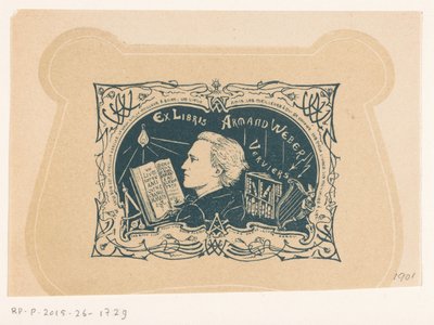 Ex libris van Armand Weber door Anonymous