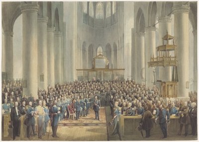 Feestviering ter ere van de oudstrijders van 1813-1815, 1865 door Anonymous