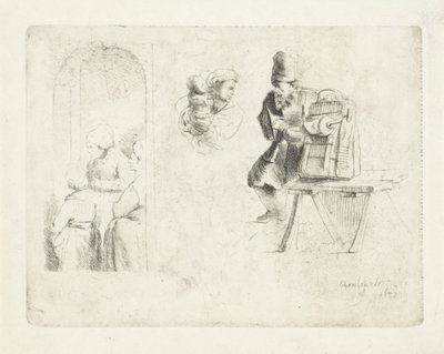 Figuurstudies door Anonymous