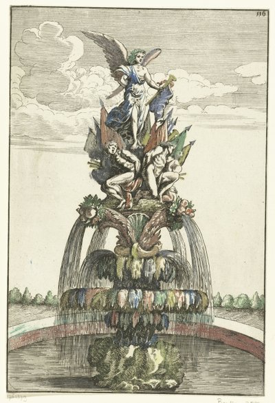 Fontein met beeld van Victoria door Anonymous