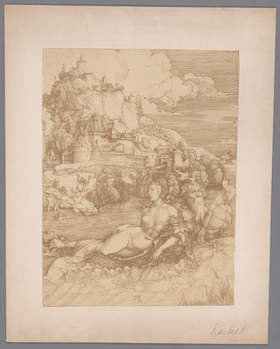 Ontvoering door het zeemonster door Albrecht Dürer door Anonymous