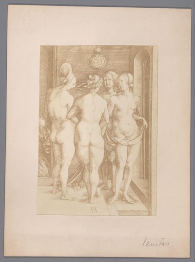 Vier naakte vrouwen door Albrecht Dürer door Anonymous