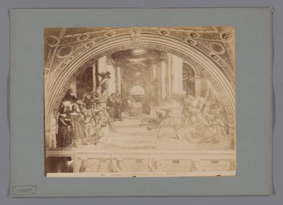 Fotoreproductie van het fresco Stanze d