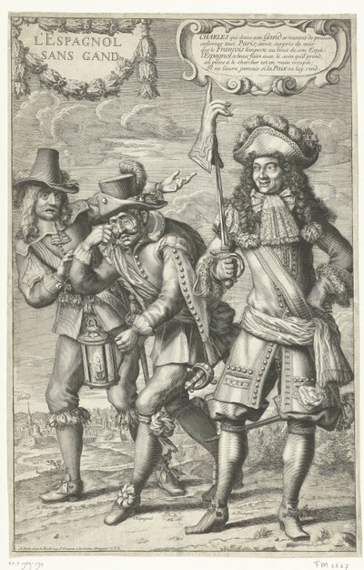 Franse spotprent op het verlies van Gent, 1678 door Anonymous