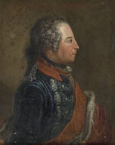 Frederik II de Grote (1712-86), koning van Pruisen door Anonymous