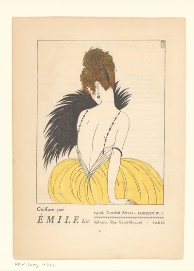 Gazette du Bon Ton, 1920 - No. 2, X: Coiffure par Émile door Anonymous