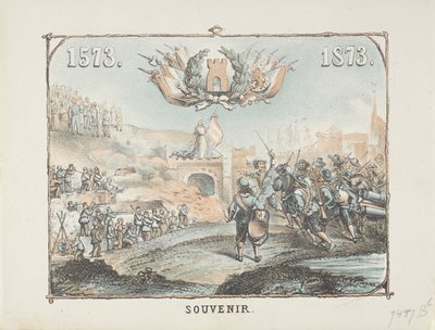 Gedenkprent bevrijding van Alkmaar 1573-1873 door Anonymous