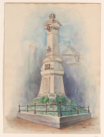 Gedenkzuil van admiraal M.A. de Ruyter te Debrecen door Anonymous
