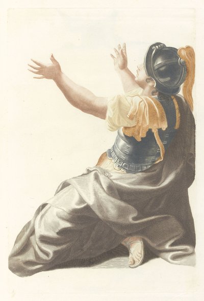 Gehelmde vrouwfiguur door Anonymous