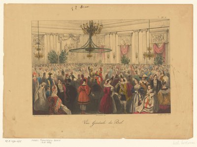 Gekostumeerd bal, 1834 door Anonymous