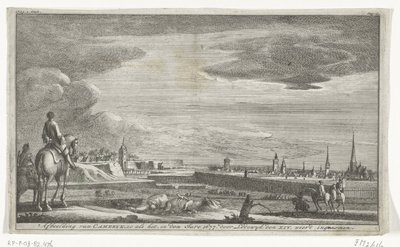 Gezicht op Kamerijk, 1677 door Anonymous