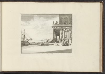Gezicht op Palazzo Colinga te Venetië door Anonymous