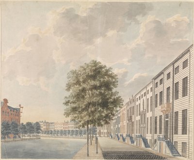 Gezicht op de Herengracht bij de Spiegelstraat door Anonymous