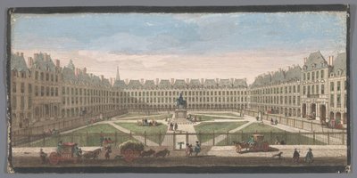 Gezicht op de Place Royale te Parijs door Anonymous