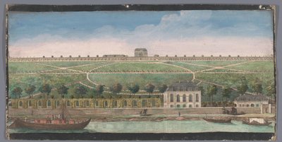 Gezicht op het Chateau de Belle-Vue te Meudon door Anonymous