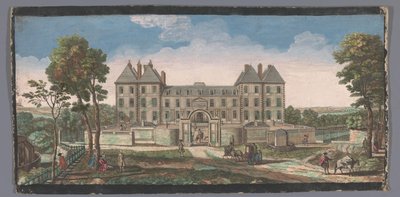 Gezicht op het Château de Saint-Maur door Anonymous
