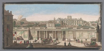 Gezicht op het Palais du Temple te Parijs door Anonymous
