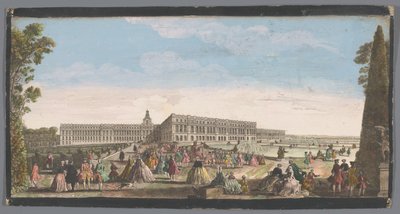 Gezicht op het Paleis van Versailles gezien vanaf de tuin door Anonymous