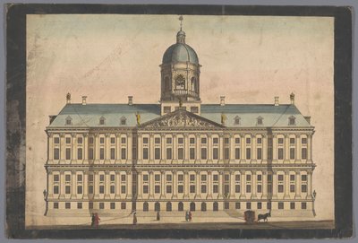 Gezicht op het Stadhuis te Amsterdam door Anonymous